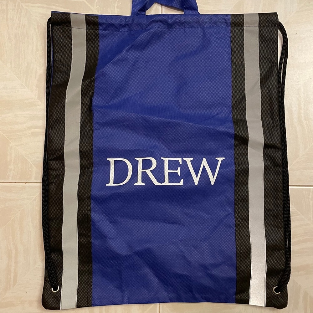 Drew University bag with free Drew University automotive decal both NEW